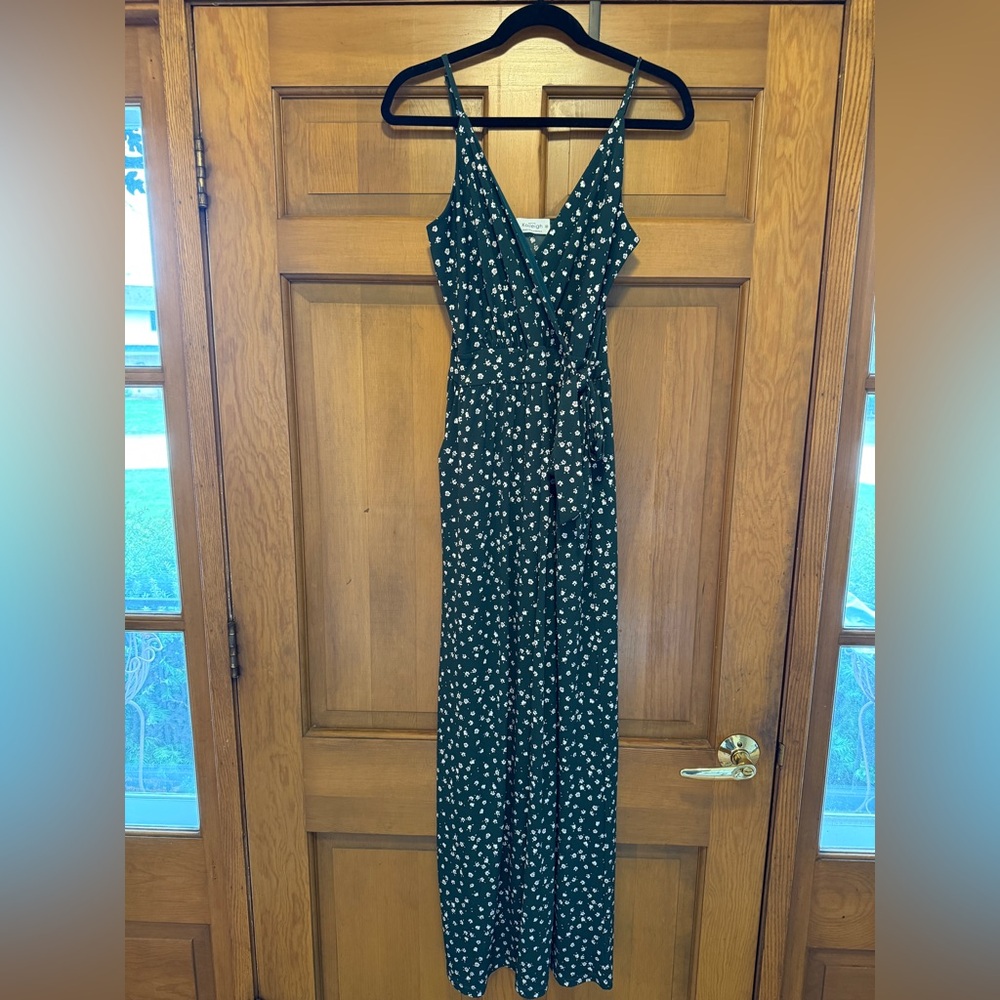 Kaileigh Blue Sleeveless V-Neck Jumpsuit